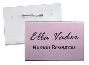 Low Cost Pin-On Name Badge Holder 4(w)x3(h) With Pin 