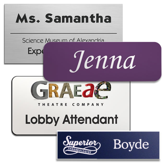 Materials and Colors for Plastic Name Tags | Name Tag, Inc.