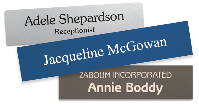 Name Plates: For Offices, Walls and Desks
