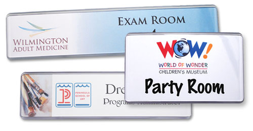 Contemporary Office Door Signs - Low Profile Name Plates