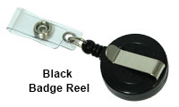 Black Clip Badge Reel