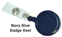 Navy Blue Clip Badge Reel