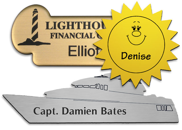 Special shape nametags - Best price
