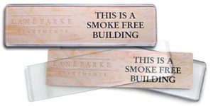 display a name plate easily with a variety of holders and methods at your office or on your desk