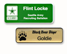 plastic logo name tags can be used for police and emergency personnel