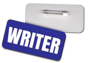 create a unique brand for writers with custom name tags