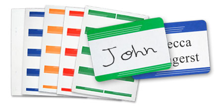 Blank Dry Erase Name Tags